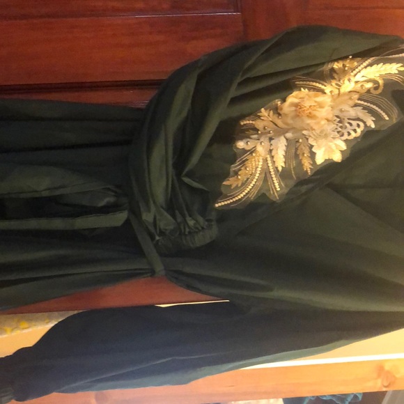 Emerald green long sleeve maxi - Picture 6 of 6